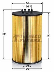 OL013125-E Tecneco Ölfilter für BREDAMENARINIBUS,LAZ,MAN,NEOPLAN,PLAXTON,TEMSA