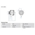 Drehstromgenerator BOSCH 0 986 038 170
