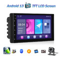 Doppel 2DIN 7" Android13 AUTORADIO mit Navigation NAVI BLUETOOTH USB GPS 16G Kam