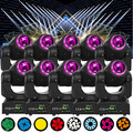 10x 150W LED Moving Head Beam 8Gobo Bühnenlicht RGBW DMX DJ Partylicht Spotlight