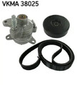 Mehrrippiger Keilriemen Set VKMA 38025 SKF für MERCEDES-BENZ CLK Cabriolet SLK