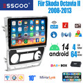 DAB Für Skoda Octavia II 1Z5 1Z3 Android14 Autoradio 4+64G CarPlay BT GPS Navi