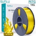SUNLU Transparent Gelb PETG 1KG 3D Drucker Filament 1,75mm PETG High Toughness
