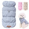 Wasserdichter Hunde-/Katzenmantel, Jacke, Haustier-Welpen, warme Weste mit Fleec