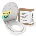 Family WC-Sitz | Toilettendeckel mit Absenkautomatik | mit Kindersitz | WC-Sitz