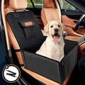 Looxmeer Hunde Autositz Extra Stabiler für Kleine Mittlere Hunde, Auto 