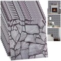 20stk 3D Tapeten Steinoptik Wandpaneele Selbstklebend Wandaufkleber Ziegelstein