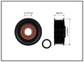 CAFFARO 80-40 Umlenk-/Führungsrolle, Keilrippenriemen für AUDI,BMW,CHRYSLER,DODG