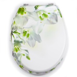 MSV Design WC Sitz Toilettensitz Toilettendeckel MDF Klodeckel Deckel Klobrille 