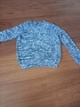 S. Oliver - Strickpullover in Melangeoptik dunkelbl./weiss -  Gr. L - WIE NEU
