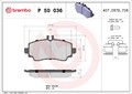 BREMBO Bremsbelagsatz, Scheibenbremse P 50 036 für MERCEDES-BENZ