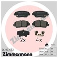 Zimmermann 26280.165.2 Bremsbelagsatz, Scheibenbremse für KIA Bremsanlage