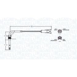 Sensor, Abgastemperatur MAGNETI MARELLI 172000235010
