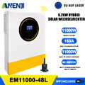 11KW 48V Hybrid Sola Wechselrichter Inverter 220/230Vac On/Off-Grid 2*MPPT 160A
