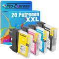 20 für Brother DCP145C DCP167C DCP185C DCP195C MFC-295 CN MFC-490CW LC980 LC1100