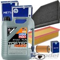 MEYLE FILTERSET+LIQUI MOLY 5W30 für AUDI A4 B8 A5 8T 8F Q5 8R TFSI 1.8+2.0
