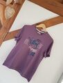 T-SHIRT Shirt Hemd S Jungen S.Oliver Logo Stickerei Soft Sweatshirt lila Flieder