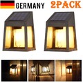 2X Solarleuchte Wolfram Solarlampe LED Filament mit Bewegungsmelder Garten Außen