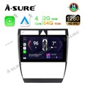 Carplay 2+64G Android 14 Autoradio WiFi GPS Navi DSP 1DIN für Audi A6 S6 RS6 C5