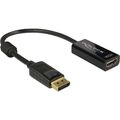 DeLOCK DisplayPort 1.2 St > HDMI Bu 4K, Adapter, schwarz