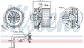 Gebläsemotor Innenraumgebläse Heizgebläsemotor für Renault Nissens 87385 2004 ->