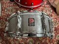 "Premier 70er gebürstetes Aluminium Hi-Fi Snare Drum 14x5,5""
