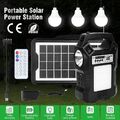 Tragbare Powerstation Solargenerator Solarpanel Ladegerät Kit mit Camping Lampe