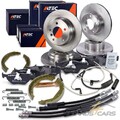ATEC BREMSE BREMSEN SATZVORN+HI+BREMSBACKEN FÜR BMW 5-ER E39 520-525 12.95-03.97