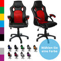 Racing Chefsessel Bürostuhl Drehstuhl Sportsitz Gamingstuhl Schreibtischstuhl