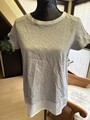 Shirt Tommy Hilfiger Grau Oversized Mit Chiffon Einsatz Größe S