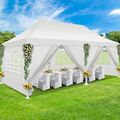 3x6m Pavillon Wasserdicht UV Partyzelt Gartenzelt Faltpavillon Popup Faltbarzelt