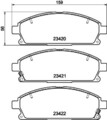 HELLA PAGID Bremsbelagsatz, Scheibenbremse 8DB 355 009-661 für NISSAN INFINITI