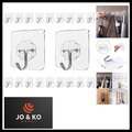 Klebehaken Extra Stark, 20 Stück Haken Selbstklebend Transparent Praktisch Kl...