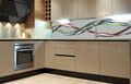 Küchenrückwand Selbstklebend Fliesenspiegel Deko Folie Spritzschutz Glanz Welle