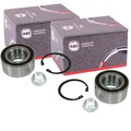 2X A.B.S. RADLAGER SATZ HINTEN VORNE BEIDSEITIG passend für BMW 3 7 8 X3 Z3 Z4 Z