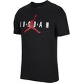 Herren Nike Air Jordan T-Shirt Top T-Shirt - schwarz & weiß