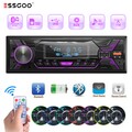 Autoradio mit Bluetooth BT Freisprech 7-Farben 1DIN MP3 Player USB TF Aux CD BT