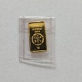1 Gramm Goldbarren Heraeus Hanau Feingold Vintage  Gold Or Oro Goud