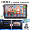 DAB+ Android14 4+64G Carplay Autoradio GPS RDS Kam Für VW Golf Plus Jetta Caddy