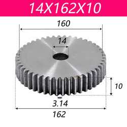 Zahnrad Stirnrad Modul 1 - Stahl C45, Zahnräder mit 8-200 Zähne Dicken 10mm
