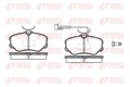 Bremsbelagsatz Scheibenbremse REMSA 0303.02 für FIAT CROMA TIPO 1900 Turbo 154 1