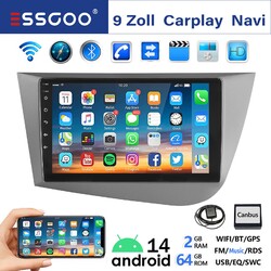 Android 14 Autoradio Apple Carplay Für Seat Leon MK2 1P1 2005-2012 2+64G BT RDS
