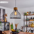 Ess Wohn Schlaf Raum Beleuchtung Vintage Hänge Lampe Holz/schwarz Pendel Leuchte