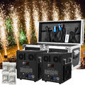 2x 750W LED Cold Spark Machine +Flightcase Sparkular Funkenmaschine DMX Hochzeit