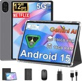 2025 HD 12Zoll Android15 Tablet 16GB+256GBOcta-Core 8000mAh 2SIM LTE 5G WiFi OTG