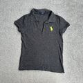 POLO RALPH LAUREN Damen Polohemd Kurzarm Medium Poloshirt T-Shirt 0713 Grau
