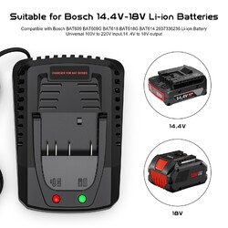 9.0Ah 18V Akku für Bosch GBA GSR GSB BAT618 BAT609 BAT620 Professional Ladegerät