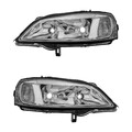 TYC Scheinwerfer Links Rechts H7 HB3 für Opel Astra G CC F48_ F08_ F35_ F67