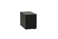 Dobergo Büromöbel Rollcontainer Schreibtisch Unterstellcontainer schwarz, 80 cm