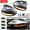 2x Schwarz LED Spiegelblinker Aussenspiegel für VW Passat CC B7 EOS Jetta MK6